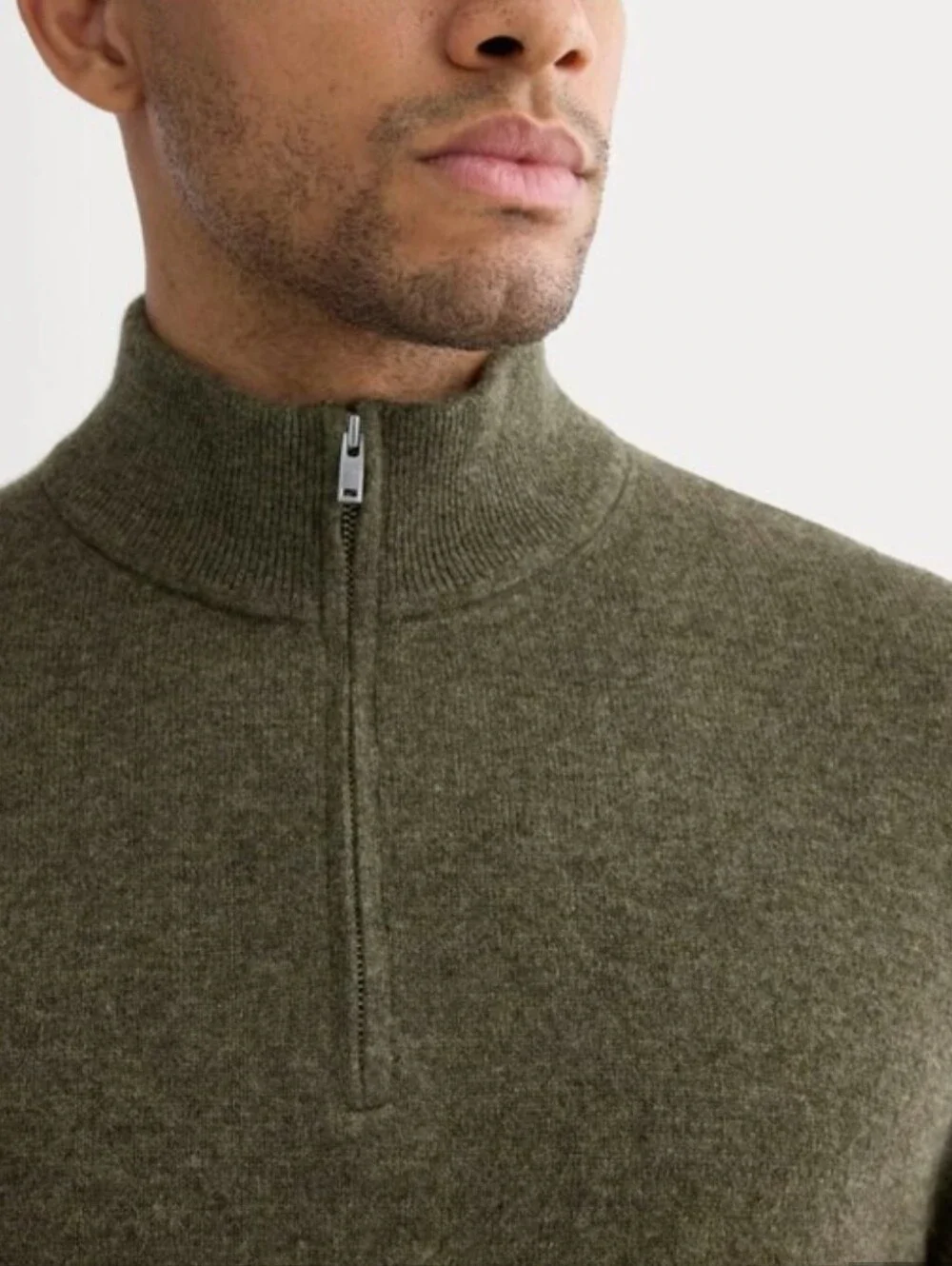 🆕EVERLANE The Cashmere Quarter-Zip Sweater